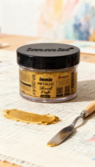 Gold Metallic Paste 100 Gm