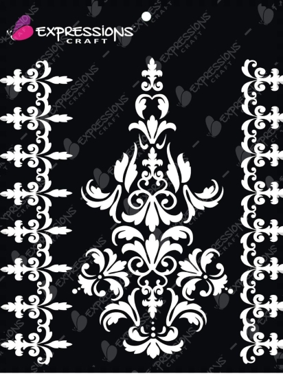 Ornamental Damask and Borders