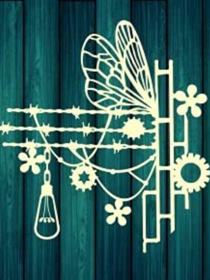 Abstract geary wings
